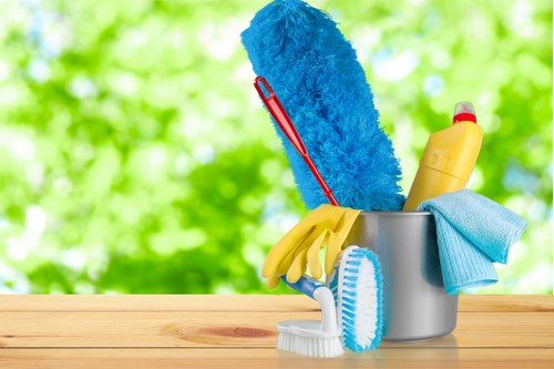 Professional after builders cleaning in a newly renovated room