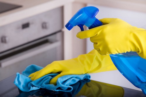 Deep cleaning and seasonal house maintenance in a tidy home