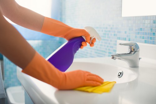 Deep cleaning a bright home interior with detailed dust removal