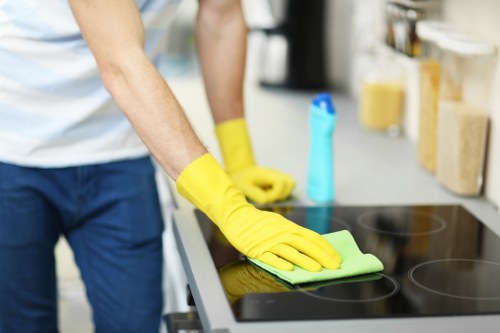 Detailed post-build cleaning of windows and surfaces